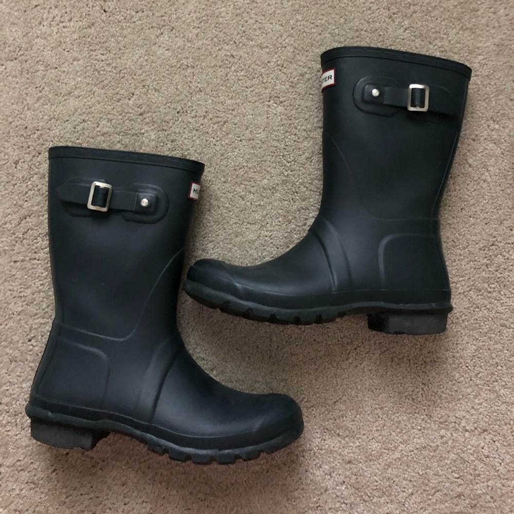 Navy Hunter Boots